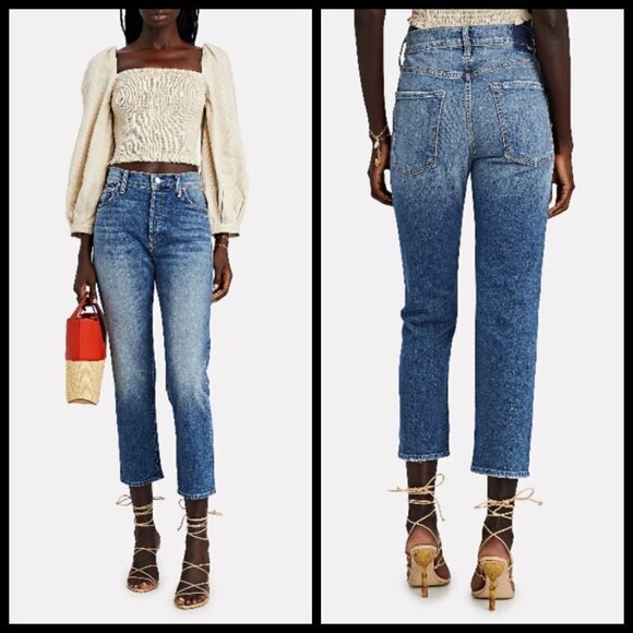 💕MOTHER SUPERIOR💕 Scrapper Ankle Jeans ~ Cowboys Don't Cry High Rise 31 NWT - Picture 4 of 16